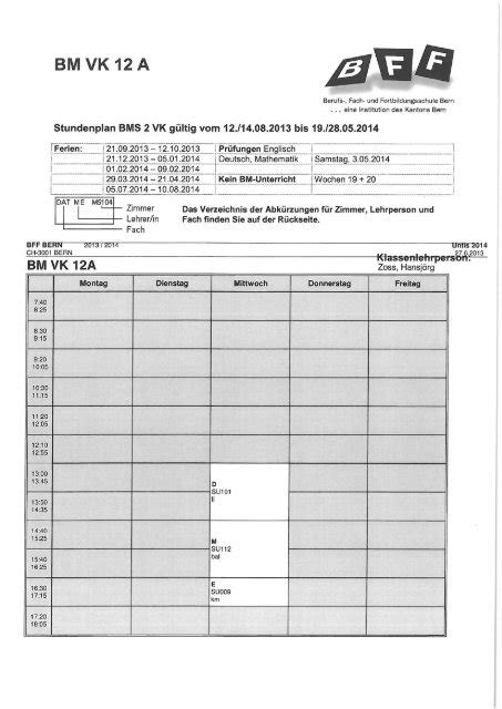 gbssg stundenplan|bms stundenplan.
